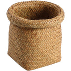 Handcrafted Natural Fiber Storage Basket Soft Textile Handwoven | High & Bury