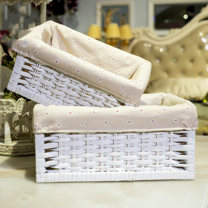 Storage Basket with Removable Fabric Cover | High & Bury