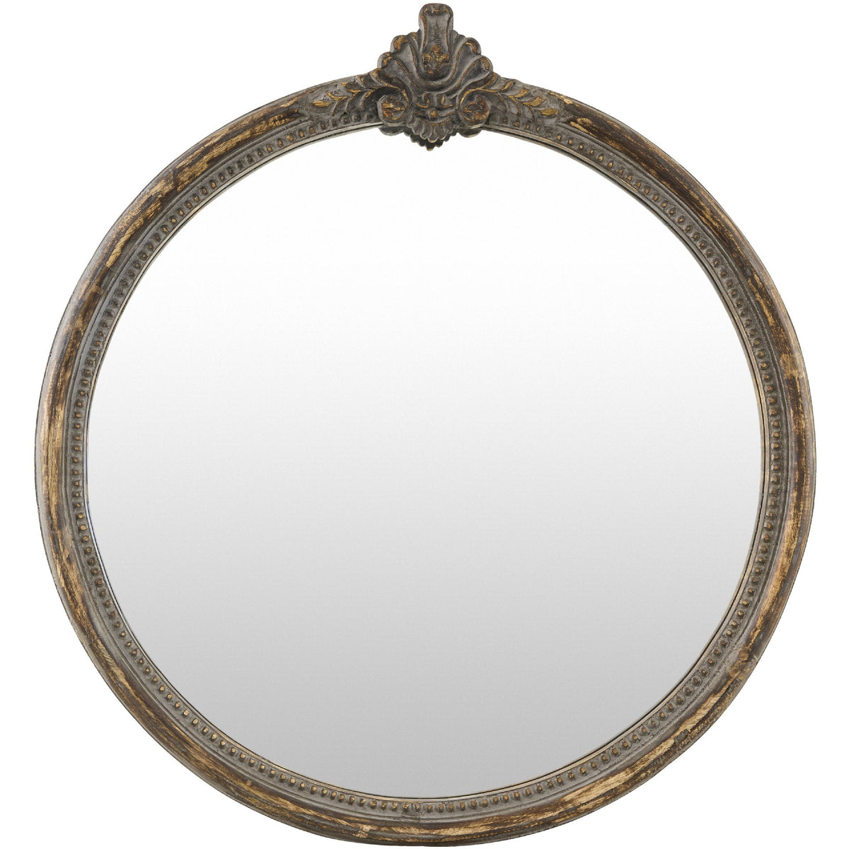 Ornate Vintage Round Wall Mirror | High & Bury