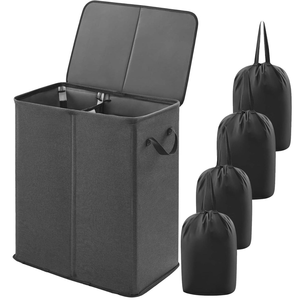 Laundry Container with Separating Compartments | High & Bury