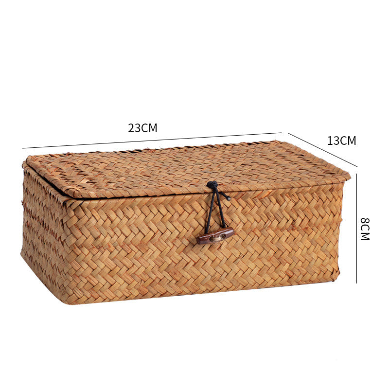 Handcrafted Rectangular Woven Storage Container | High & Bury
