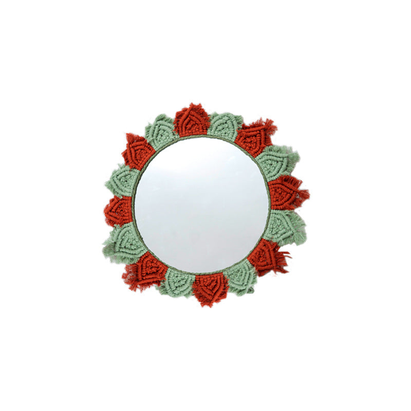 Wall Mirror with Decorative Macrame Frame | High & Bury