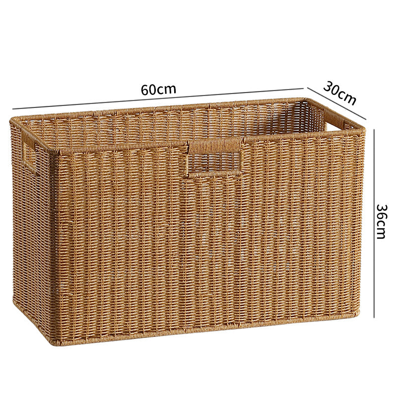 Handcrafted Rectangular Storage Basket | High & Bury