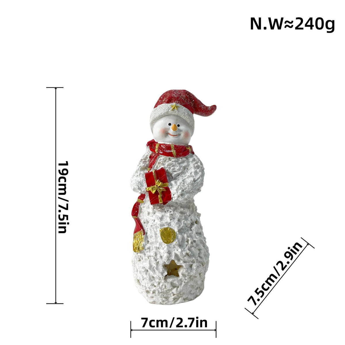 Decorative Snowman Sculpture | High & Bury