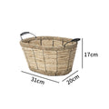 Practical Storage Basket with Stainless Steel Handles | High & Bury