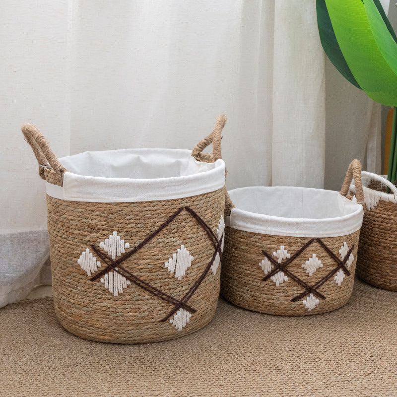 Storage Basket with Decorative Pattern | High & Bury