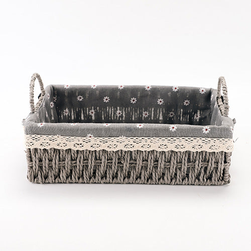 Rectangular Woven Storage Baskets | High & Bury