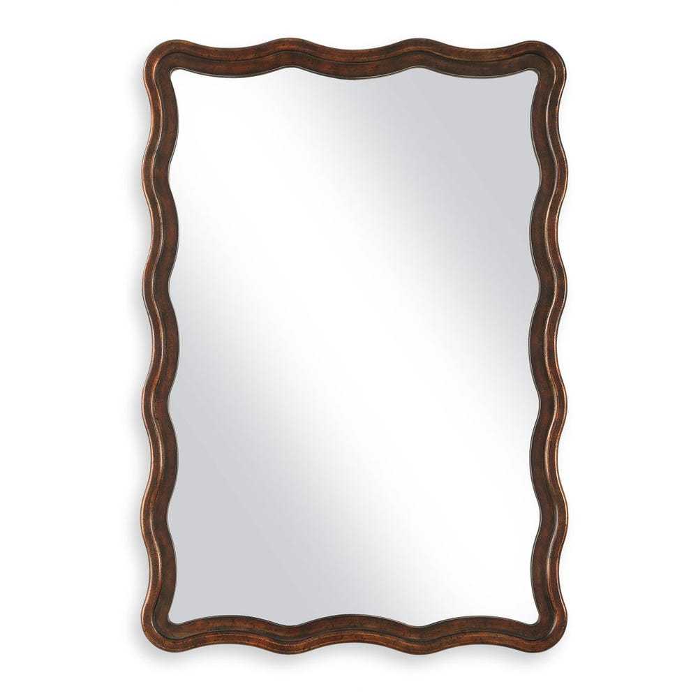 Decorative Wave Edge Wall Mirror | High & Bury