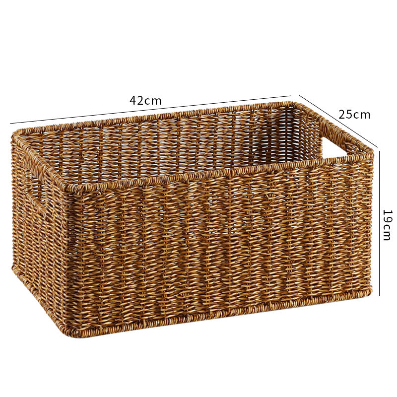 Elegant Woven Storage Basket | High & Bury
