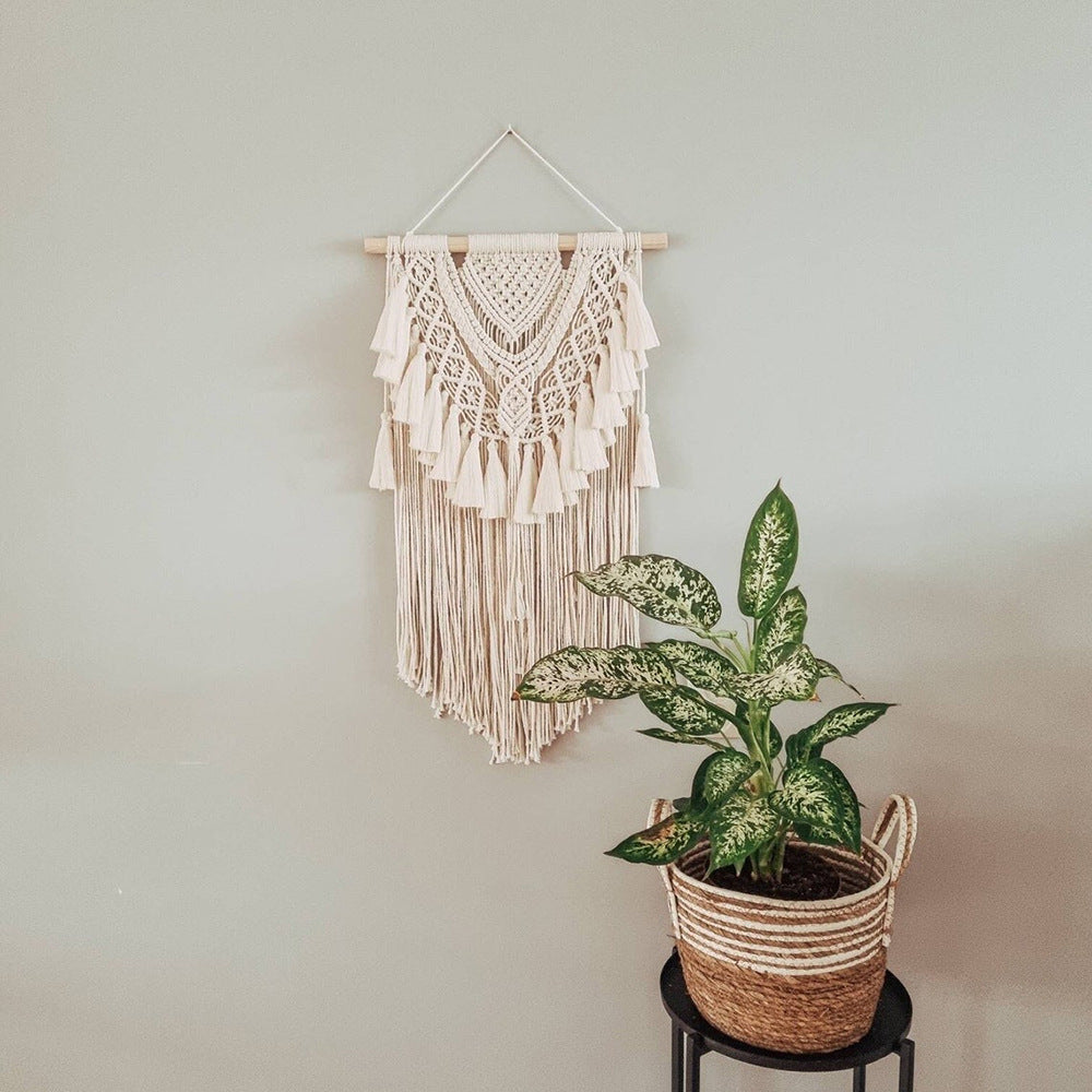 Elegant Macrame Wall Hanging in Bohemian Style | High & Bury