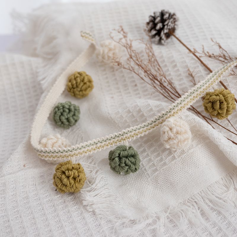 Decorative Border with Pompons | High & Bury