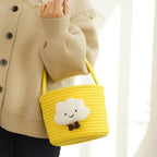 Storage Basket with Playful Cloud Motif | High & Bury