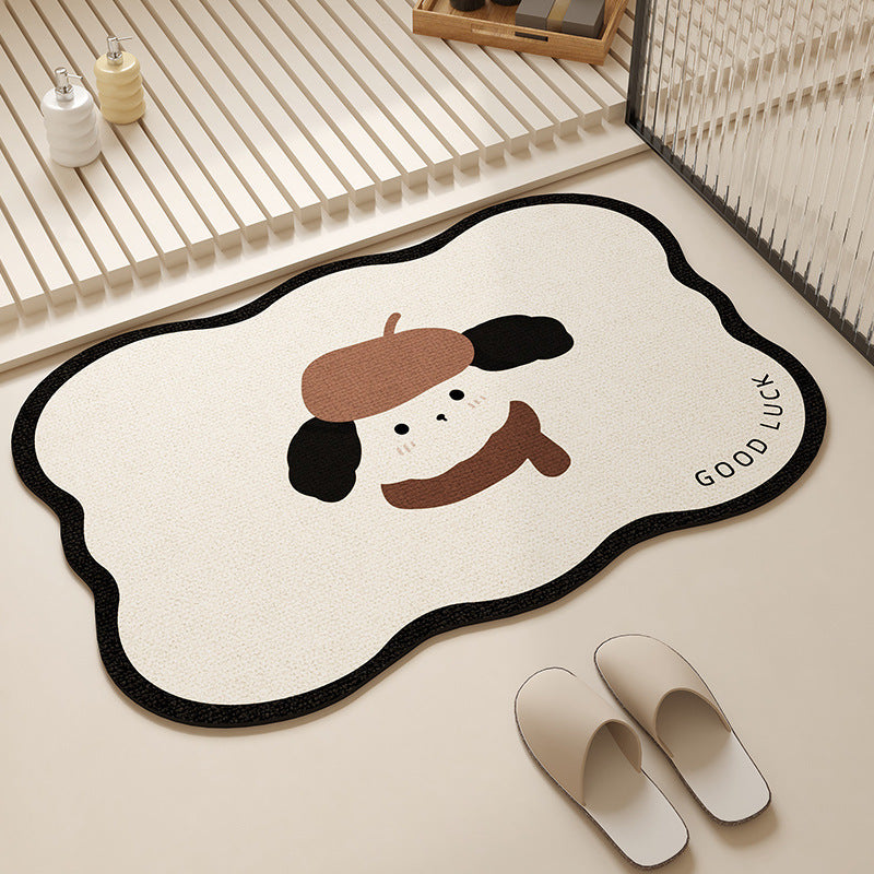 Playful Pet-Themed Absorbent Mat | High & Bury