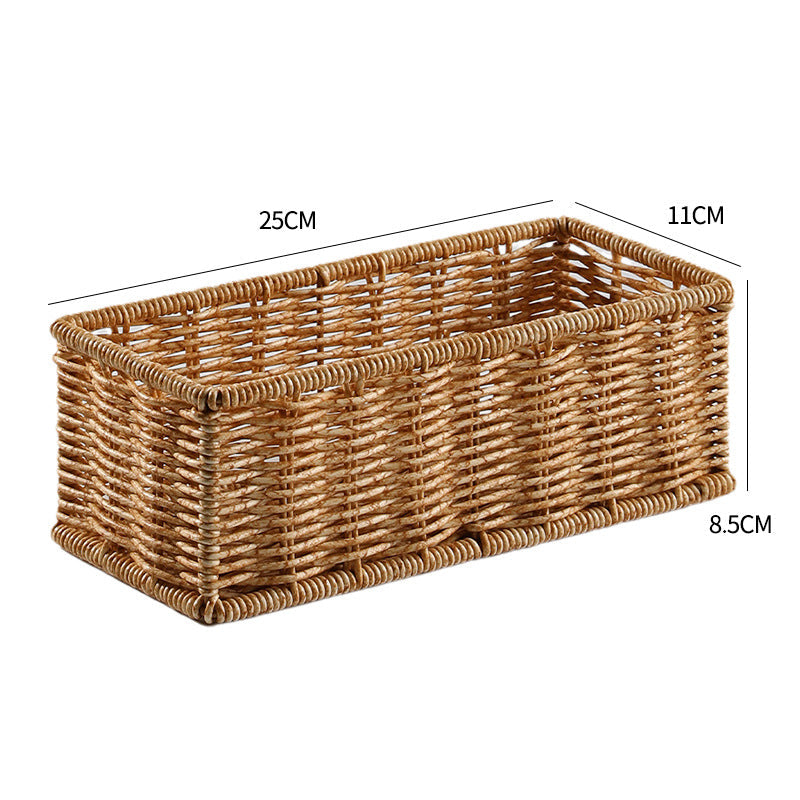 Handcrafted Woven Storage Basket Light Brown | High & Bury