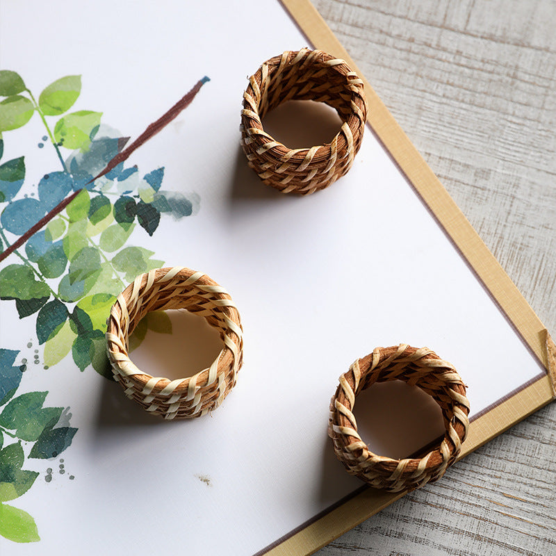 Handcrafted Natural Fiber Decoration Basket | High & Bury