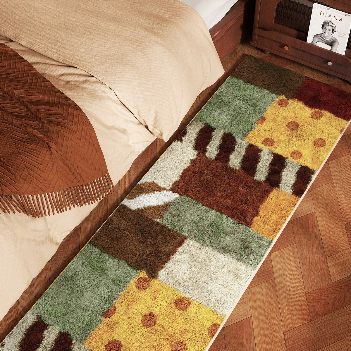 Home Decor Area Rug Soft Textile Non Slip | High & Bury