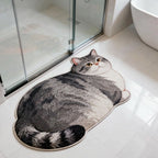 Cat-Shaped Bath Mat | High & Bury