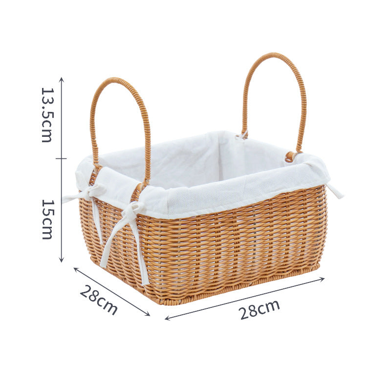 Braided Storage Basket with Removable Inner Lining | High & Bury