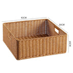 Handcrafted Basket Light Brown Dark Coffee | High & Bury