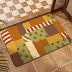 Colorful Patchwork Design Floor Mat | High & Bury