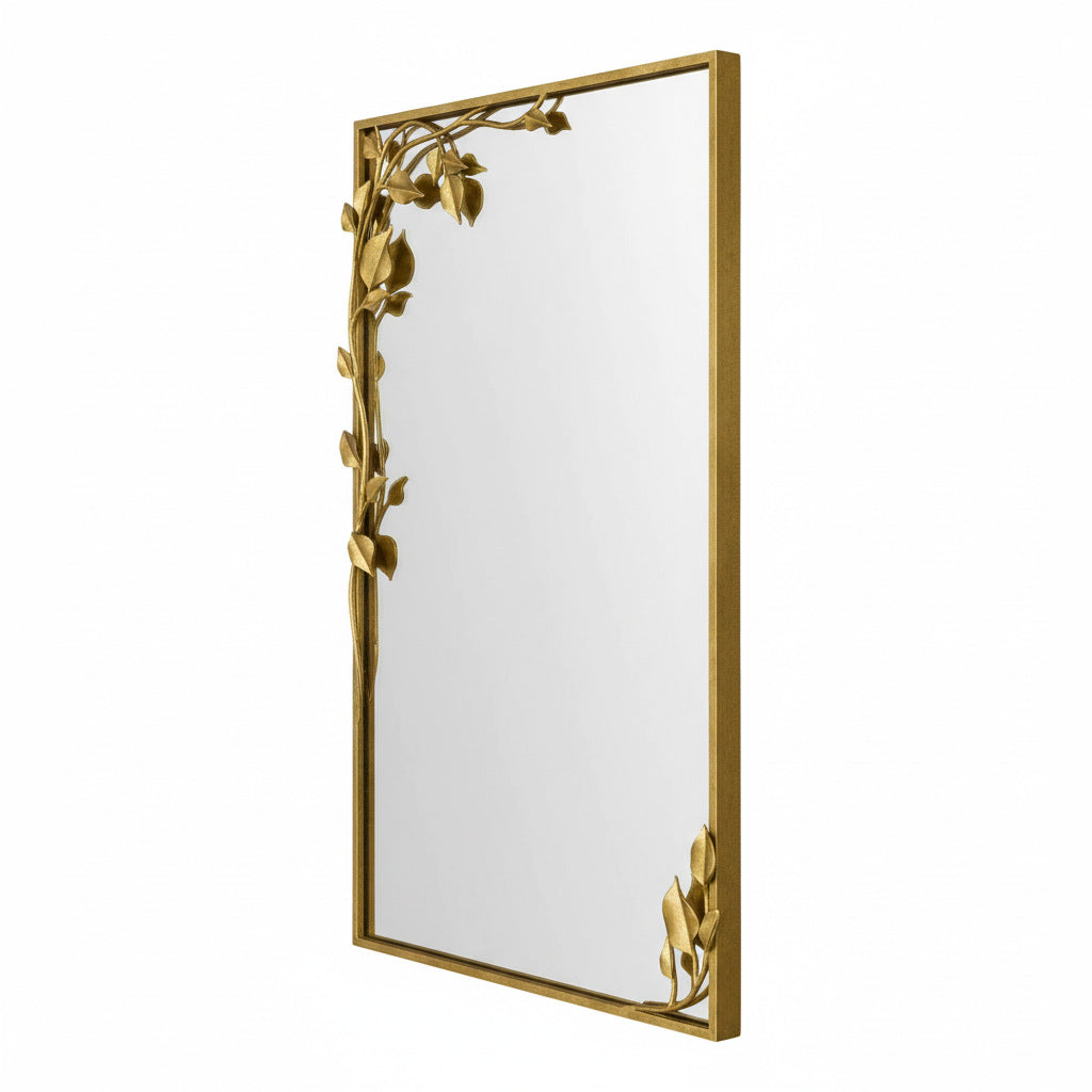 Ornate Wall Mirror with Leaf Accents | High & Bury