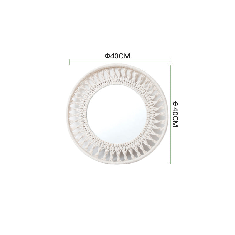 Wall Mirror with Macrame Frame | High & Bury