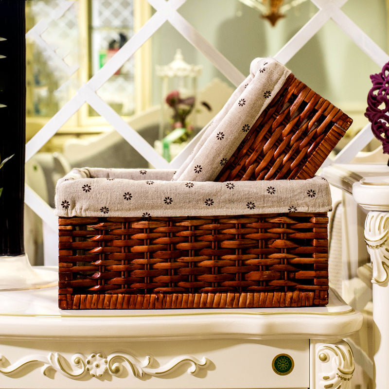 Storage Basket with Removable Fabric Cover | High & Bury