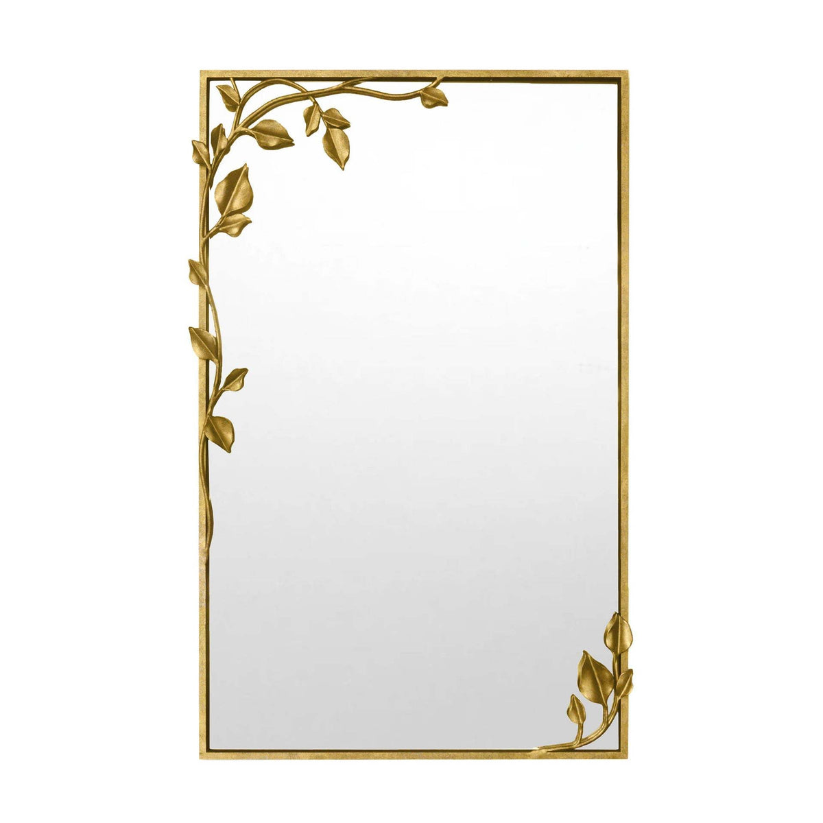 Ornate Wall Mirror with Leaf Accents | High & Bury