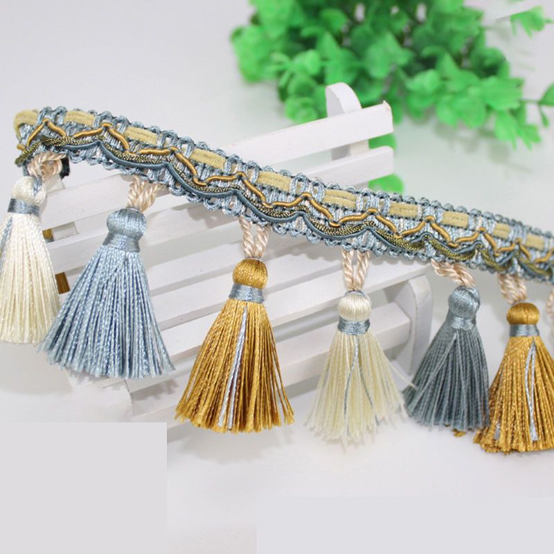 Decorative Fringe Trim Polyester Textile | High & Bury
