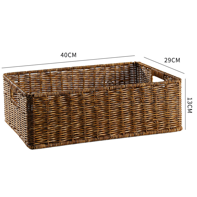 Elegant Woven Storage Basket | High & Bury