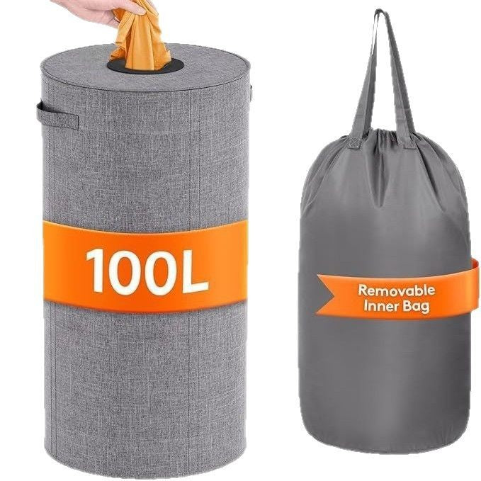 Large Laundry Basket with Removable Inner Bag | High & Bury