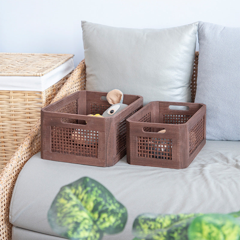 Storage Basket Molded Plastic | High & Bury