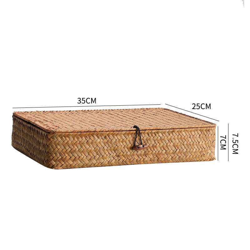 Handcrafted Rectangular Woven Storage Box | High & Bury