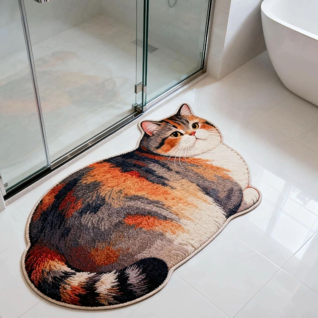 Cat-Shaped Bath Mat | High & Bury