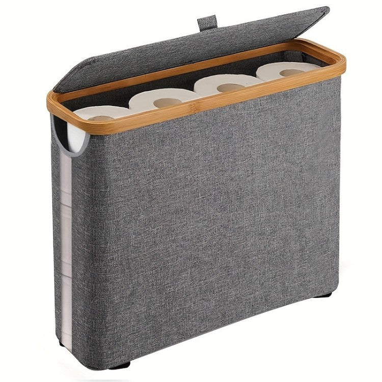 Laundry Basket Bamboo Soft Textile | High & Bury