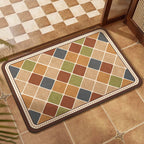 Colorful Patchwork Design Floor Mat | High & Bury