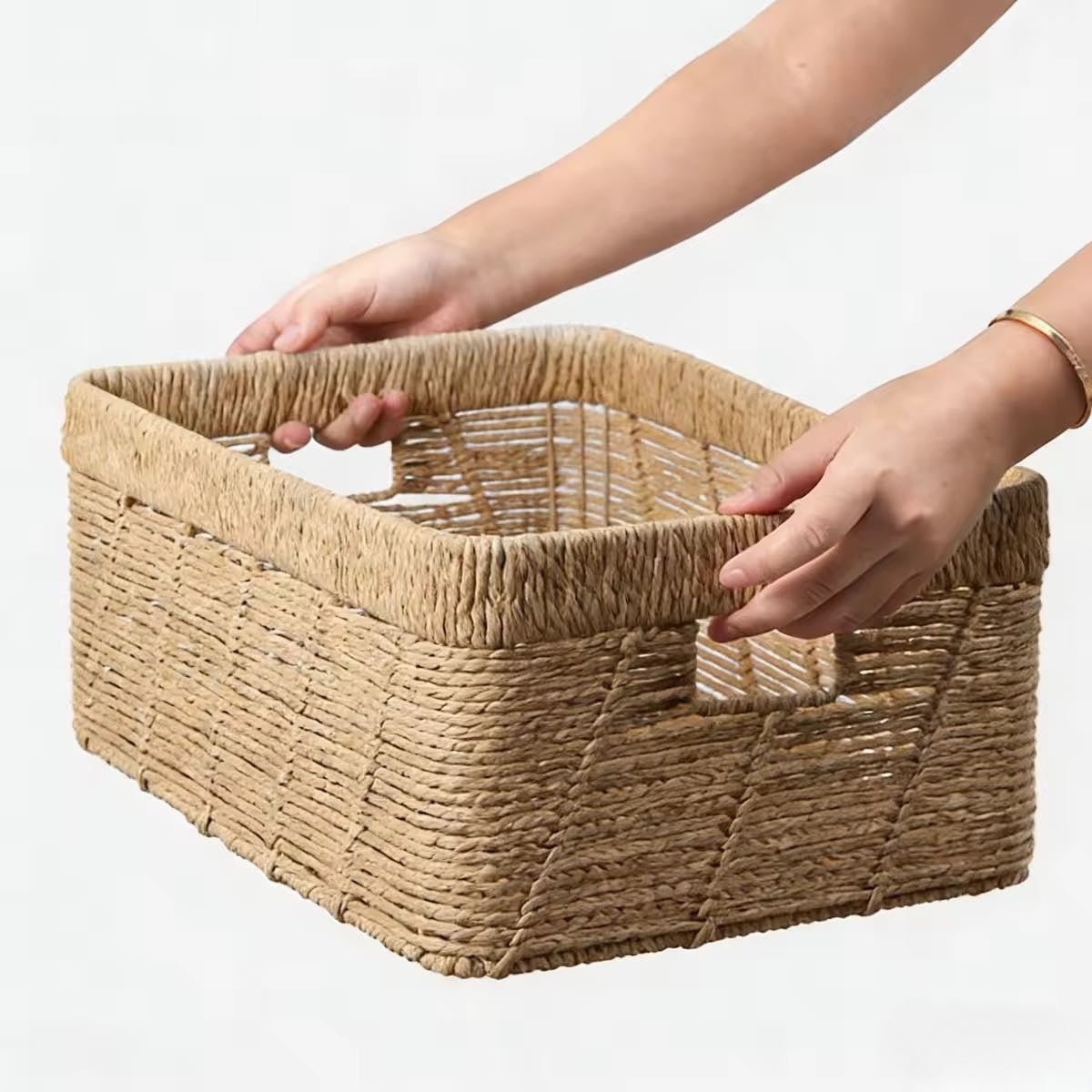 Decorative Storage Baskets made of Woven Material | High & Bury