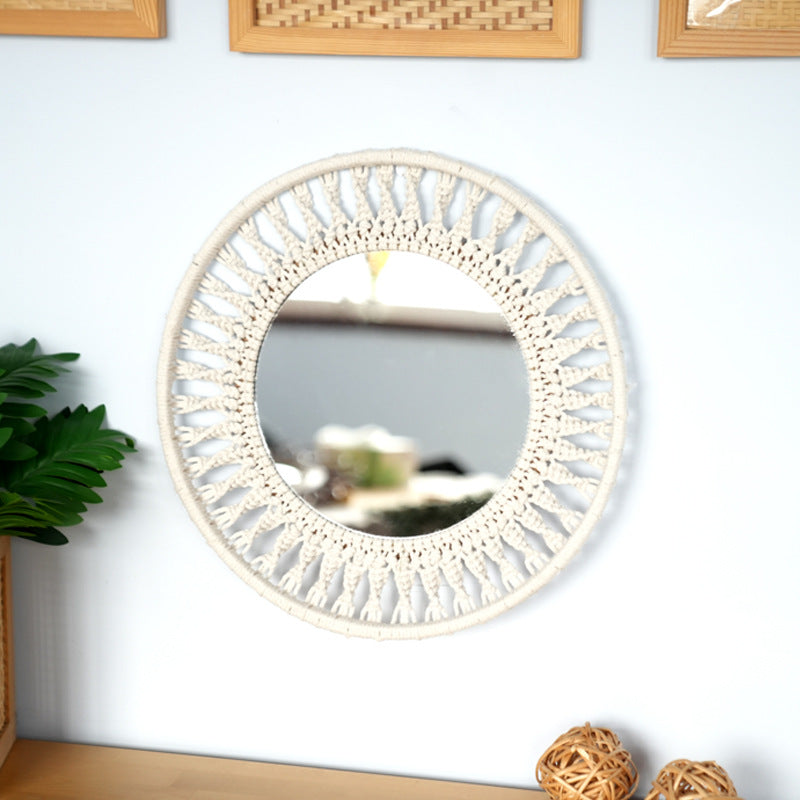 Wall Mirror with Macrame Frame | High & Bury