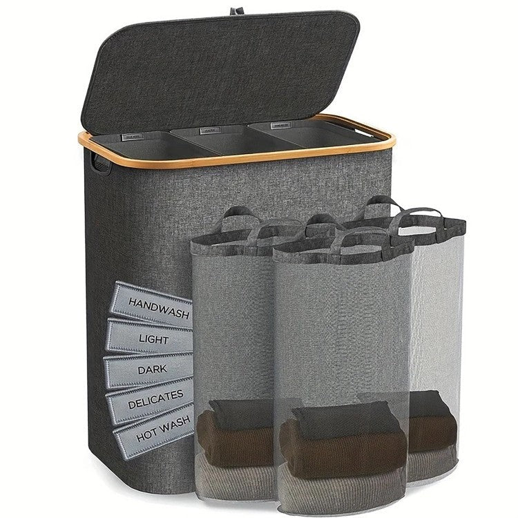 High-Quality Laundry Basket with Lid and Handle | High & Bury