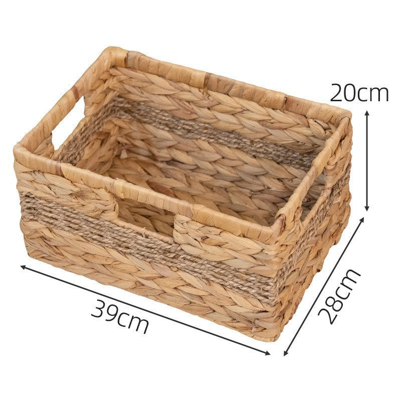 Storage Basket Beige Green | High & Bury