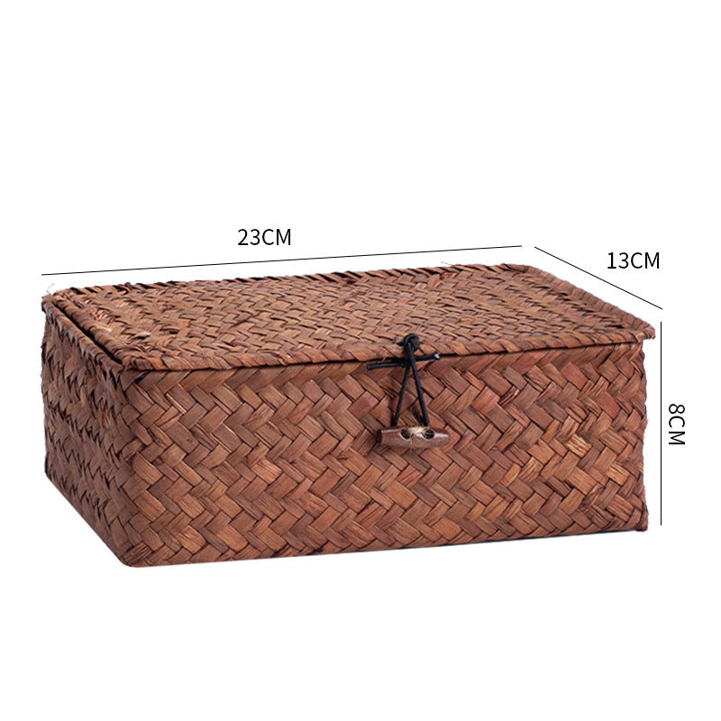 Handcrafted Rectangular Woven Storage Container | High & Bury