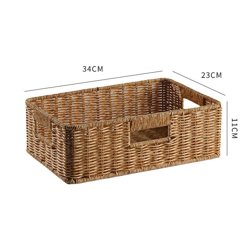 Elegant Woven Storage Basket | High & Bury