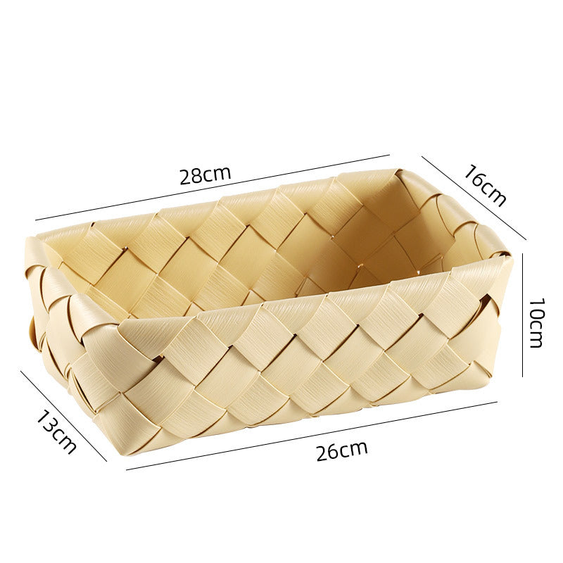 Elegant Handwoven Storage Tray | High & Bury
