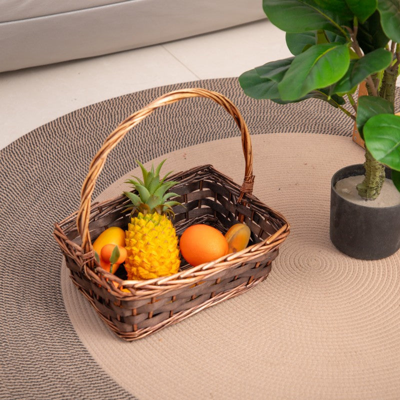 Braided Basket with Practical Carrying Handle | High & Bury