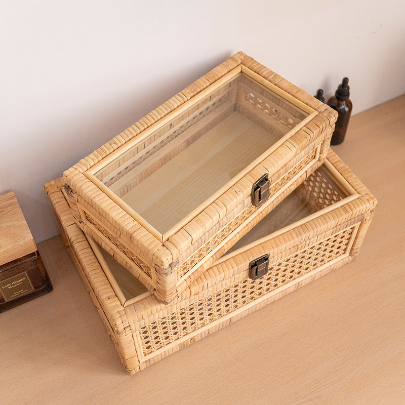 Practical Storage Box with Glass Surface | High & Bury