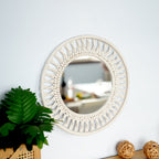 Wall Mirror with Macrame Frame | High & Bury