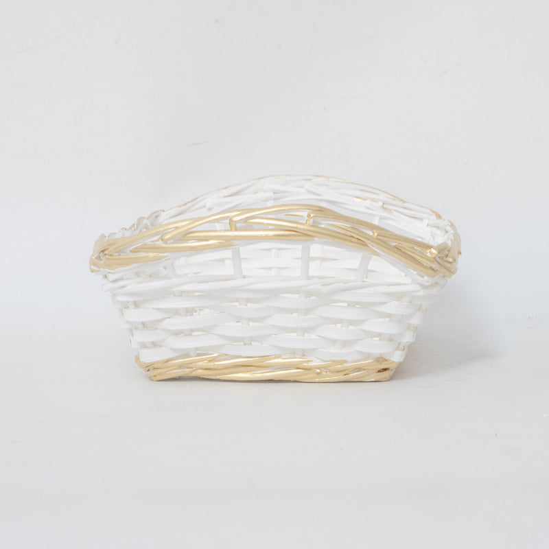 Decorative Storage Basket with Braided Frame | High & Bury