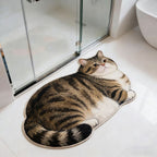 Cat-Shaped Bath Mat | High & Bury