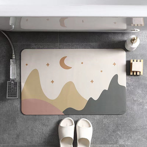 Abstract Landscape Bath Mat | High & Bury