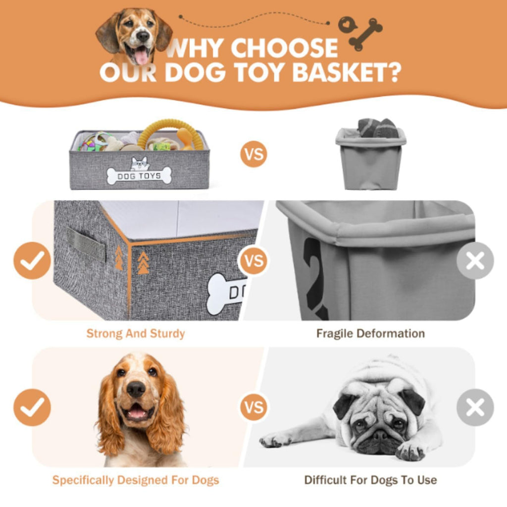 Storage Basket Gray Beige | High & Bury